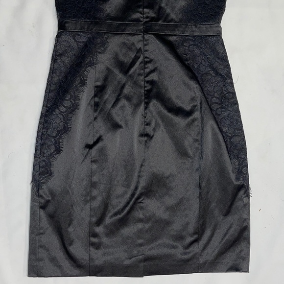 New Guess Los Angeles Satin Lace sheer Fitted 4 S - Picture 7 of 9